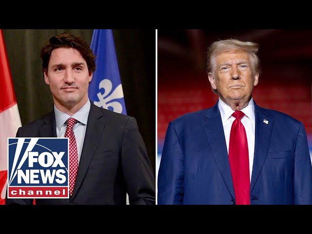 ⁣Trump, Trudeau hold high-stakes tariff talks