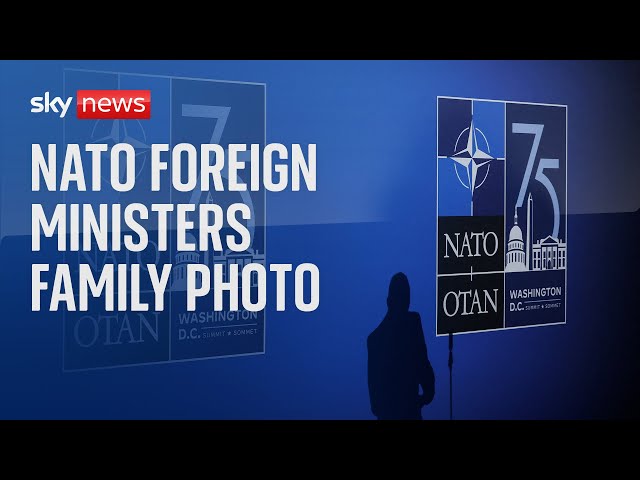 ⁣Watch live: NATO foreign ministers gather for family photo