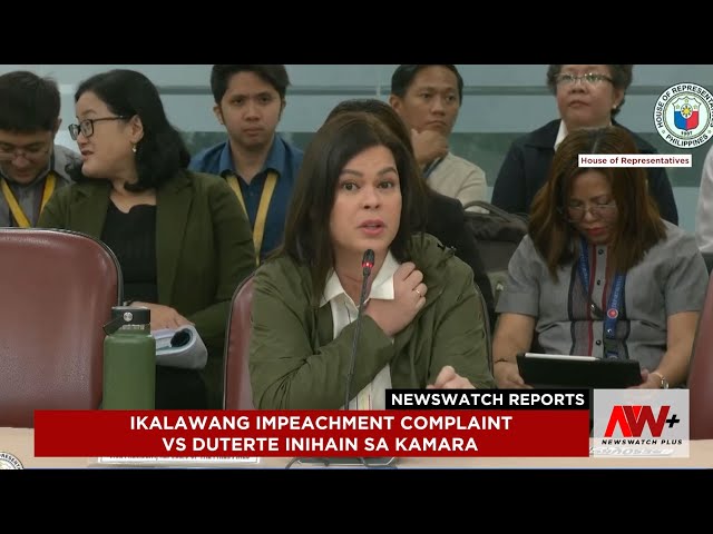 ⁣Ikalawang impeachment complaint vs Duterte inihain sa Kamara | NewsWatch Reports