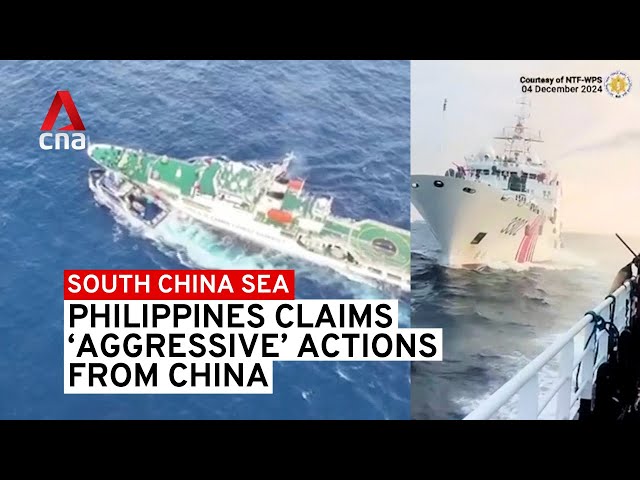 ⁣South China Sea: Philippines says encountered 'aggressive' Chinese actions near Scarboroug