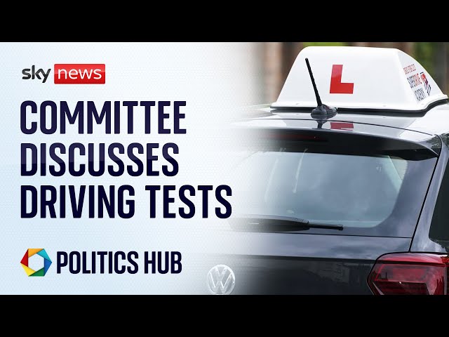 ⁣Watch live: Driving test availability on agenda at Transport Committee