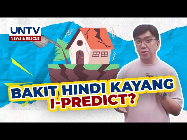 ⁣ALAMIN: Bakit hindi kayang i-predict ang pagtama ng lindol?