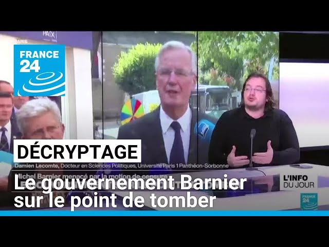 ⁣Décryptage : le gouvernement Barnier sur le point de tomber • FRANCE 24