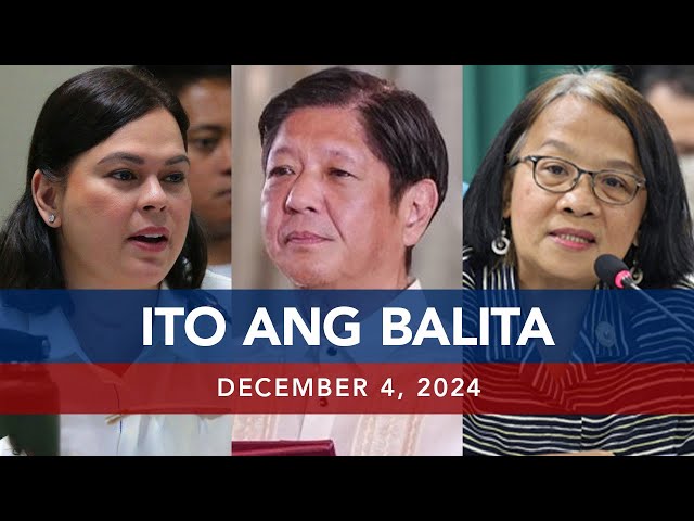 ⁣UNTV: Ito Ang Balita | December 4, 2024