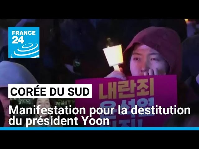 ⁣Corée du Sud : manifestation pour la destitution du président Yoon à Séoul • FRANCE 24