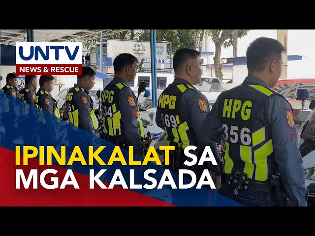 ⁣60 tauhan ng PNP-HPG, ipinakalat sa EDSA sa gitna ng heavy traffic; Ilan pang kalsada, babantayan