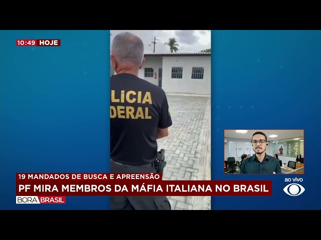 ⁣PF mira membros da máfia italiana no Brasil