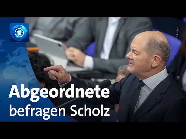 ⁣Regierungsbefragung mit Kanzler Scholz