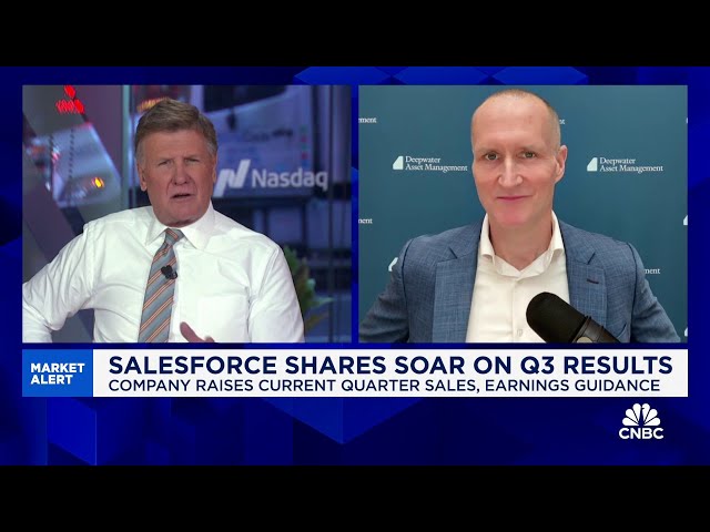 ⁣Surge in Salesforce shares shows that the 'AI trade is alive and well': Deepwater's G