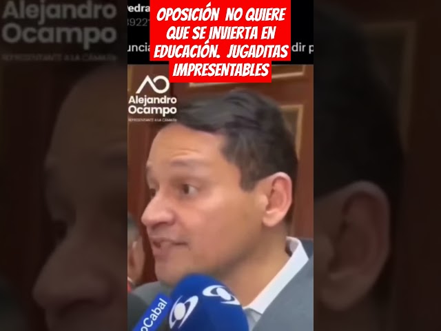 ⁣Oposición  no quiere que se invierta en educación.  JUGADITAS  IMPRESENTABLES