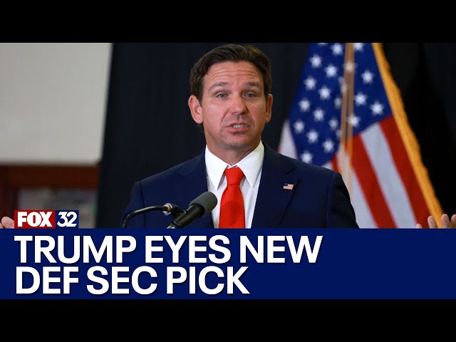 ⁣Trump mulls replacing Hegseth with Ron Desantis for defense sec pick: report