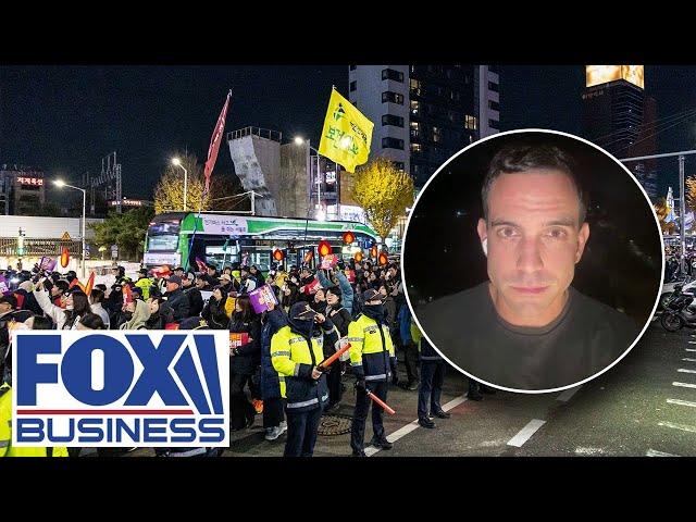 ⁣Fox News' Trey Yingst reports live from South Korea amid political turmoil