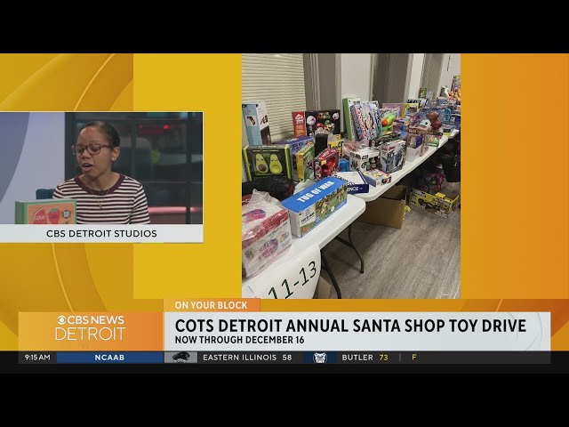 ⁣COTS Detroit gears up for annual Santa Shop toy drive