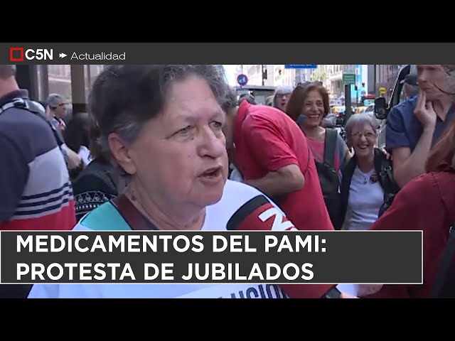 ⁣PROTESTA de JUBILADOS en TODO el PAÍS por la QUITA de MEDICAMENTOS GRATUITOS