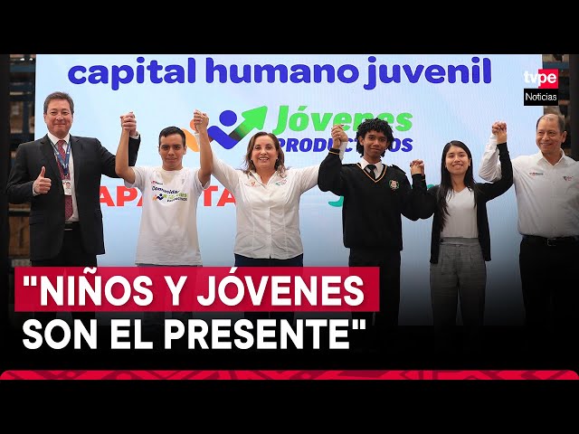 ⁣Presidenta Boluarte participa del lanzamiento de campaña "Fortaleciendo el capital humano juven