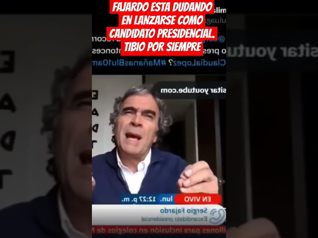 ⁣FAJARDO ESTA DUDANDO EN LANZARSE COMO CANDIDATO PRESIDENCIAL. TIBIO POR SIEMPRE