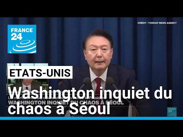 ⁣Etats-Unis : Washington inquiet du chaos à Séoul • FRANCE 24