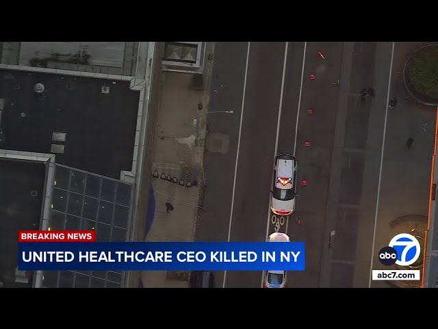 ⁣United Healthcare CEO Brian Thompson shot dead in NYC, masked gunman at large