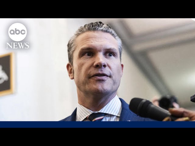 ⁣Hegseth says he won't 'back down'