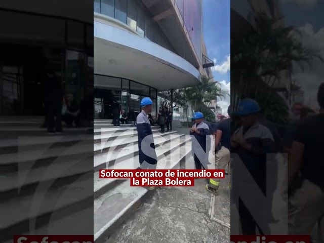 ⁣Sofocan conato de incendio en la Plaza Bolera