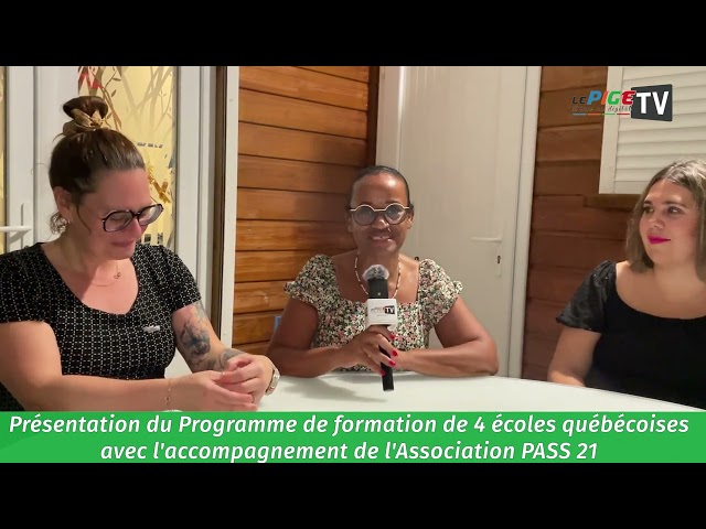 ⁣Présentation du Programme de formation de 4 écoles québécoise avec l'accompagnement de l'A