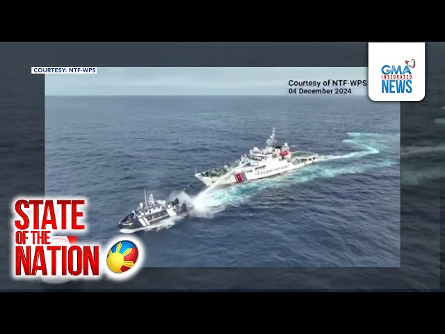 ⁣Ilang barko ng BFAR, tinira ng tubig, dinikitan at binangga ng Chinese Coast Guard ship... | SONA