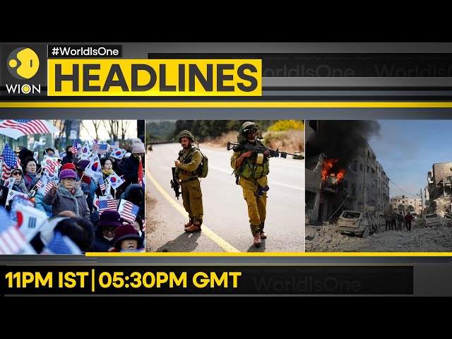 ⁣Protests Rock Seoul | Syrians Flee War | Israeli Settlers Attack IDF | Headlines | WION