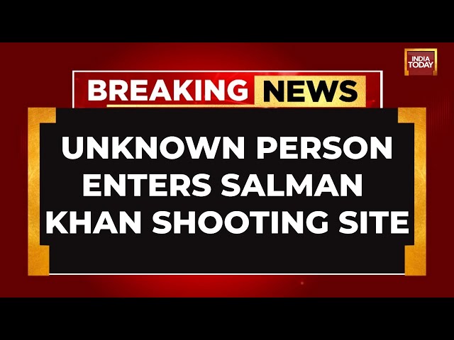 ⁣BREAKING NEWS: Unknown Person Caught Entering Salman Khan's Shooting Set, Mentions Bishnoi