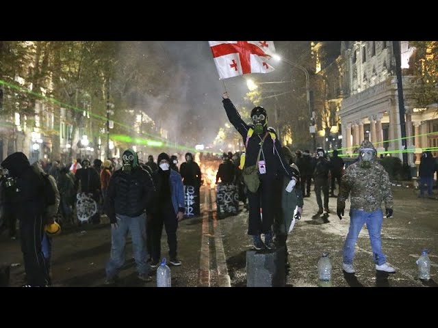 ⁣Géorgie : les manifestations se poursuivent après plusieurs jours de mobilisation