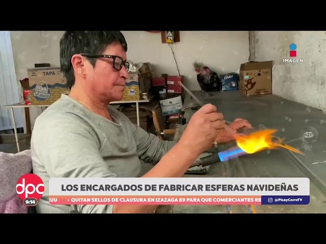 ⁣Sajid Fonseca visita a los encargados de fabricar esferas navideñas | DPC con Paola Rojas