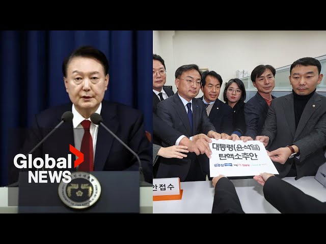 ⁣South Korean president faces impeachment over declaring martial law