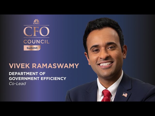 ⁣DOGE Co-Lead Vivek Ramaswamy at CNBC's CFO Council Summit — 12/04/24