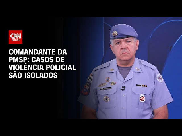 ⁣Comandante da PMSP: Casos de violência policial são isolados | CNN ARENA