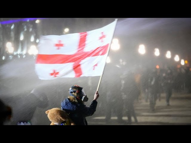 ⁣More than 300 arrested in Georgia after six nights of pro-EU protests