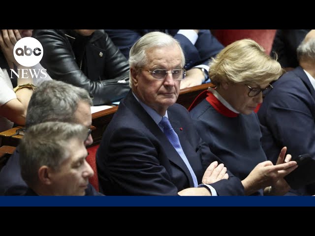 ⁣French lawmakers vote to oust Prime Minister Michel Barnier