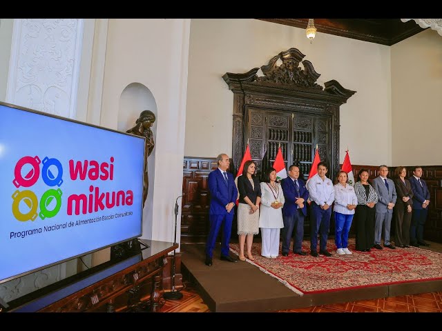 ⁣Presidenta Boluarte participó en ceremonia de lanzamiento 'Wasi Mikuna'