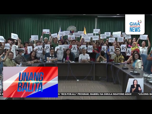 ⁣Ikalawang impeachment complaint, inihain laban kay VP Duterte | Unang Balita