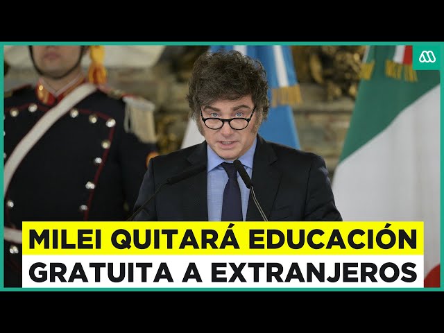 ⁣Argentina: Milei anuncia que no habrá educación gratuita para extranjeros