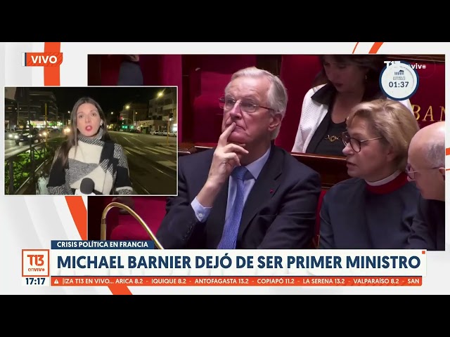 ⁣Crisis política: Michael Barnier dejó de ser primer ministro de Francia