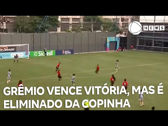 ⁣Grêmio vence Vitória por 3x1, mas é eliminado da Copinha Feminina Sicredi