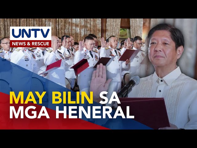 ⁣Pangulong Marcos, nagbigay ng tagubilin sa mga bagong promote na AFP generals