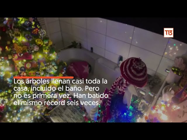 ⁣Familia alemana rompe récord mundial del mayor número de árboles de Navidad