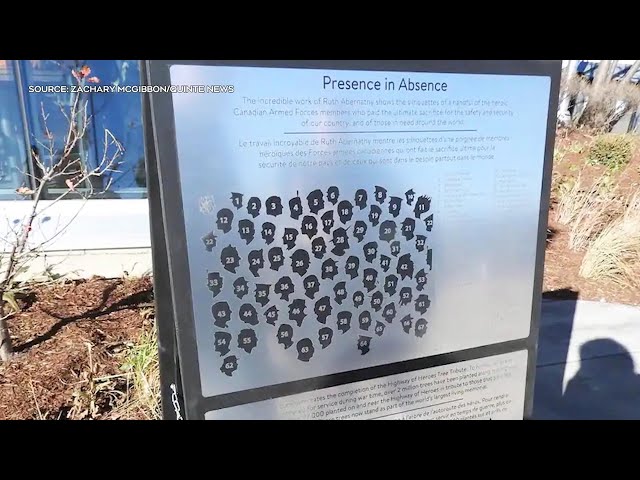 ⁣Highway 401 monument honouring fallen soldiers lists names of people who are alive