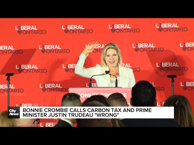 ⁣Bonnie Crombie tries to distance Ontario Liberals from carbon tax