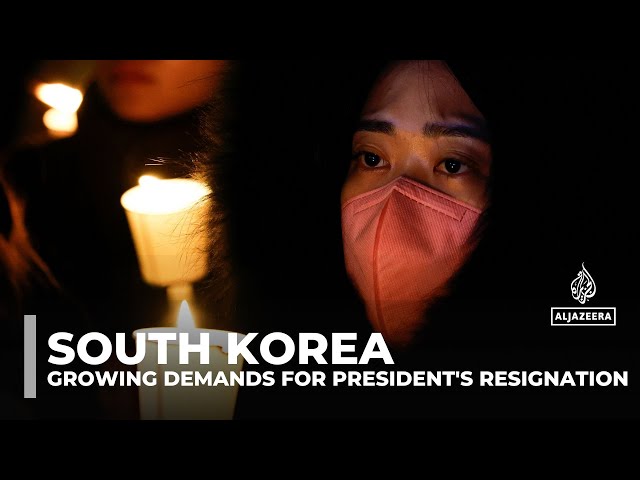 ⁣Fallout from South Korea's martial law: Growing demands for president's resignation