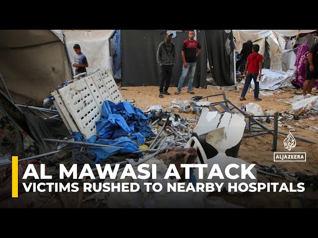 ⁣Al-Mawasi strike death toll expected to rise: AJE correspondent