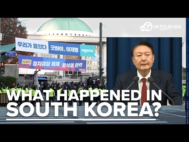 ⁣A closer look into the protests and martial law ordered in South Korea