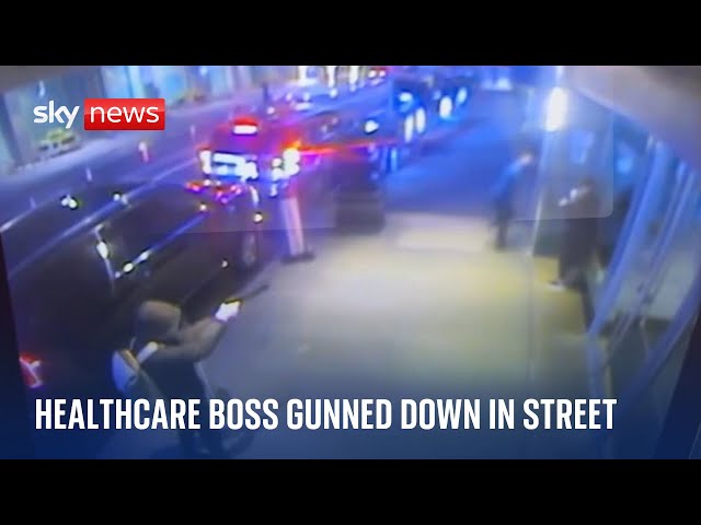 ⁣Top healthcare boss gunned down in New York