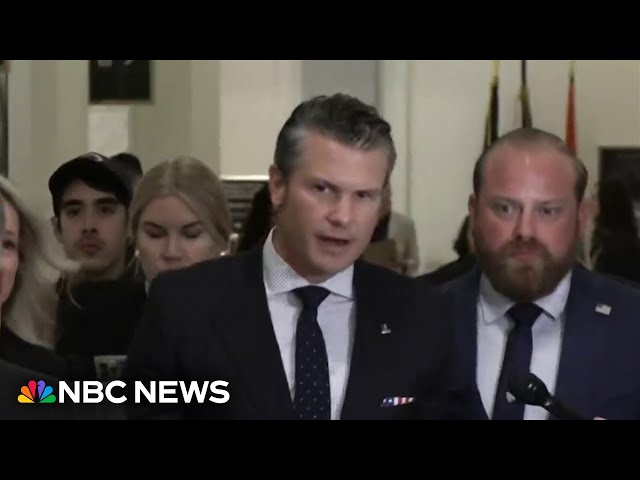 ⁣Hegseth denies allegations he has a drinking problem as Senate support wavers