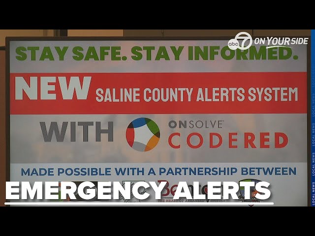 ⁣Saline County introduces new emergency alert system